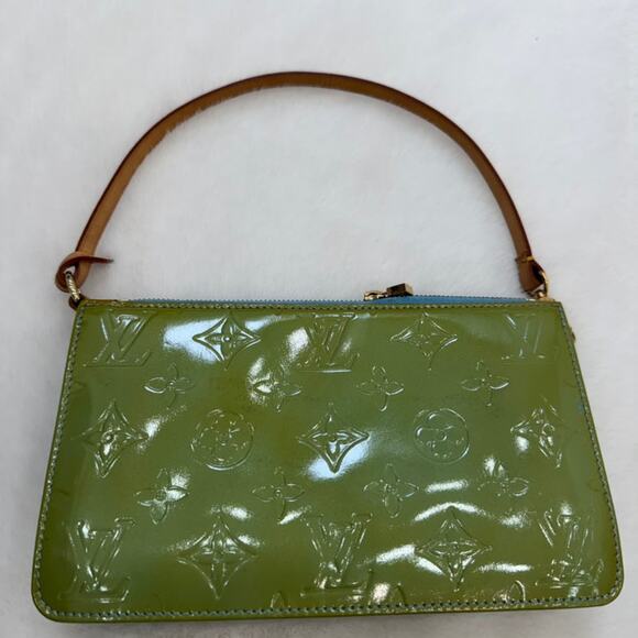 Louis Vuitton Green Vernis hand bag/ pouch - Picture 1 of 7